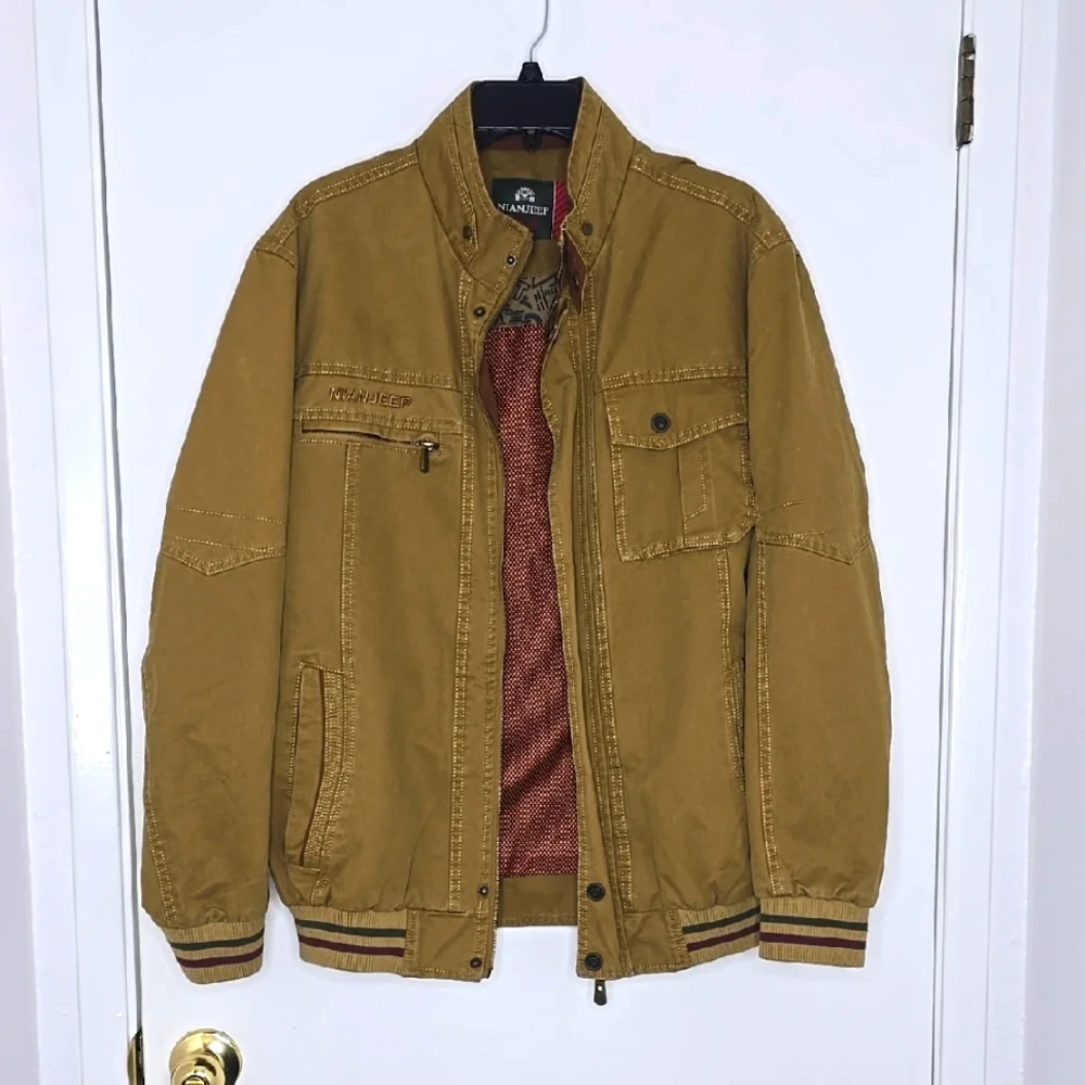Denim Men's Tan Jacket New Without Tags